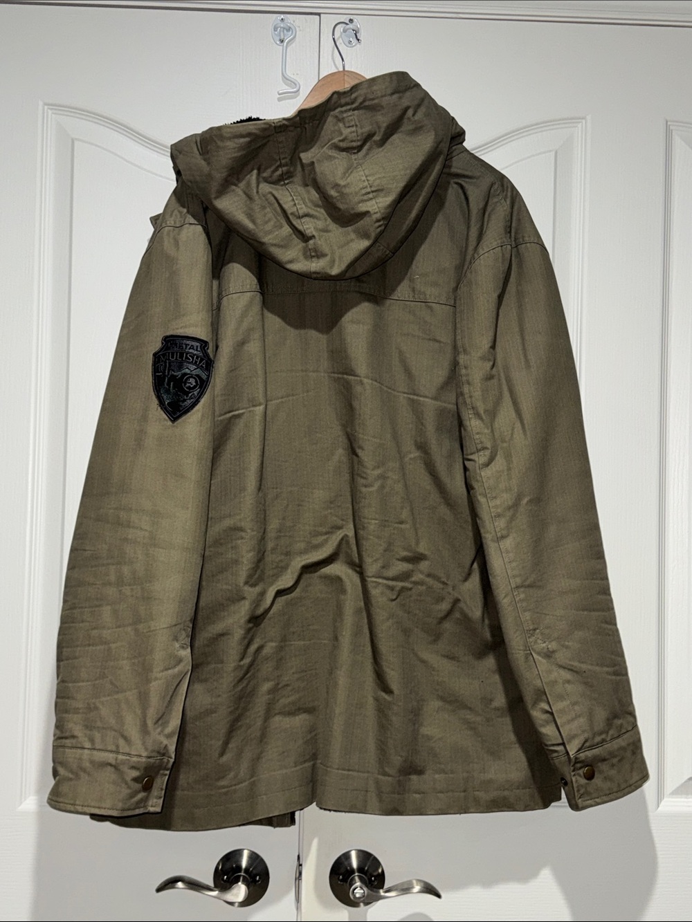 Metal Mulisha Olive Green Hooded Field Jacket - Picture 8 of 12